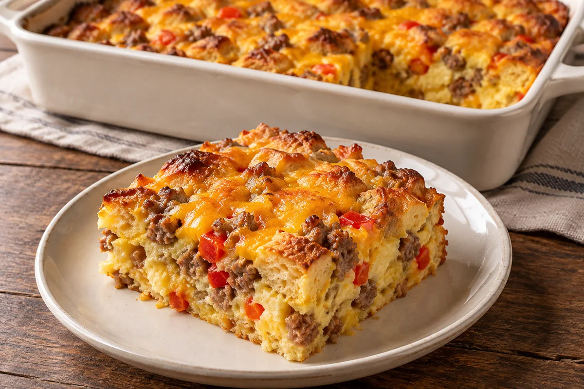 AI-generated serving inspiration for Breakfast Casserole