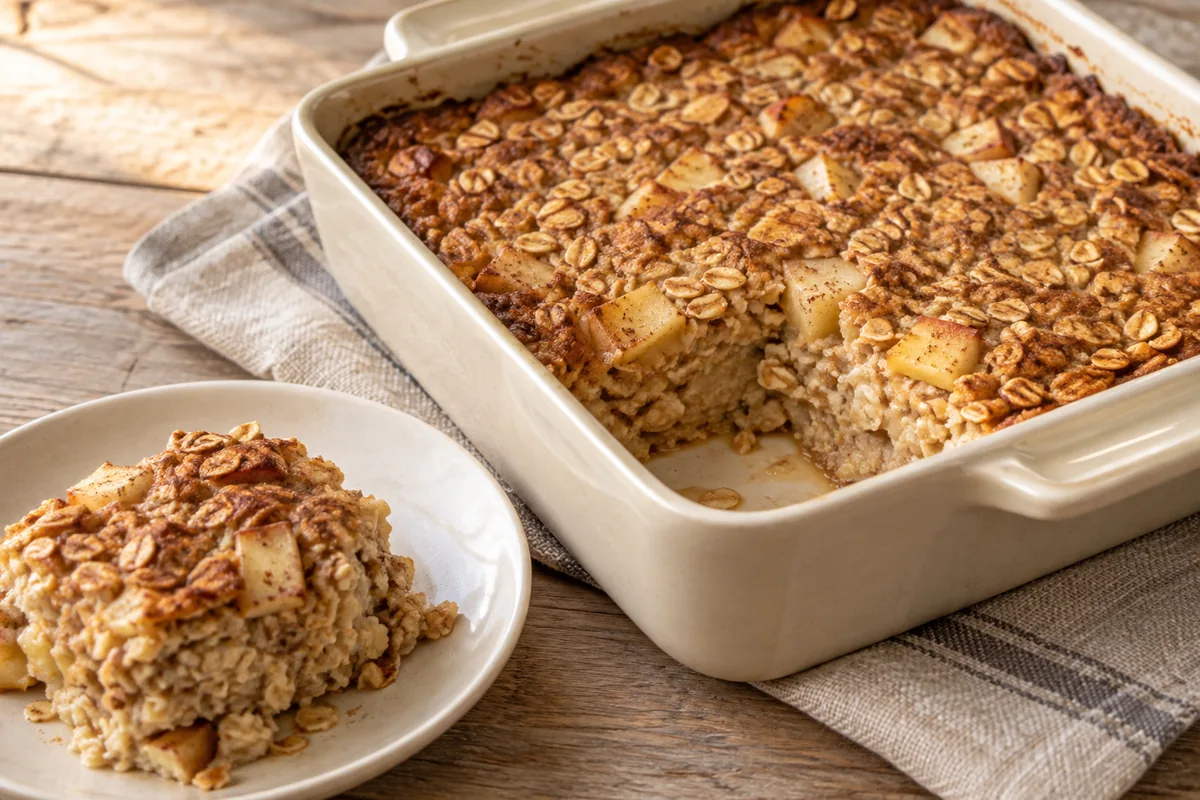 AI-generated serving inspiration for Cinnamon Baked Oatmeal