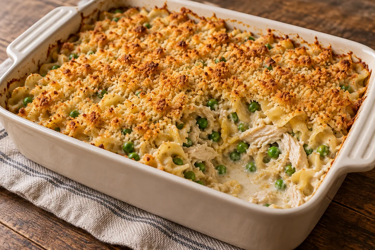 AI-generated serving inspiration for Easy Chicken Casserole