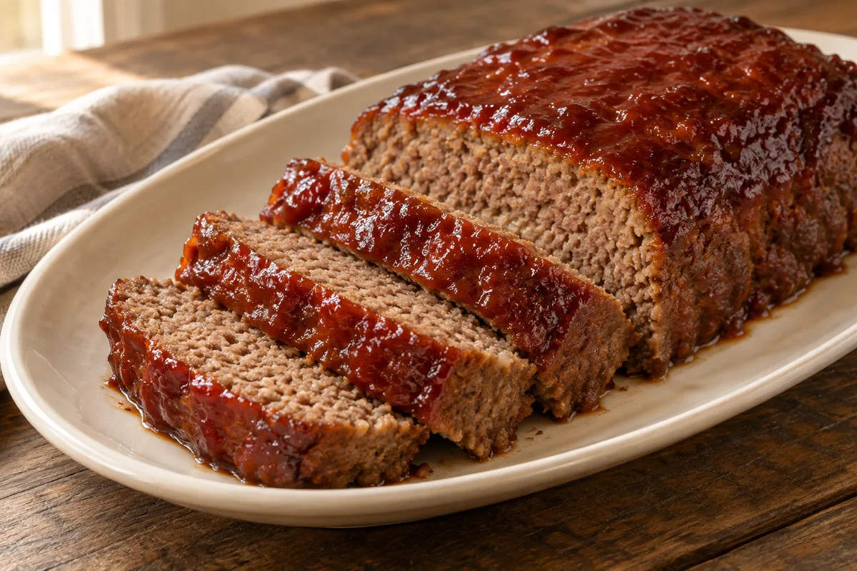 AI-generated serving inspiration for Easy Meatloaf